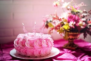 cakes and flowers