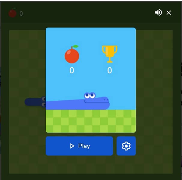 Google Snake Menu Mod Game